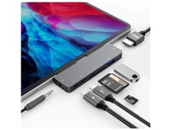 Adaptador Hub USB-C para iPad Pro 2021, 2020, 2018 YIZHOOD Branco