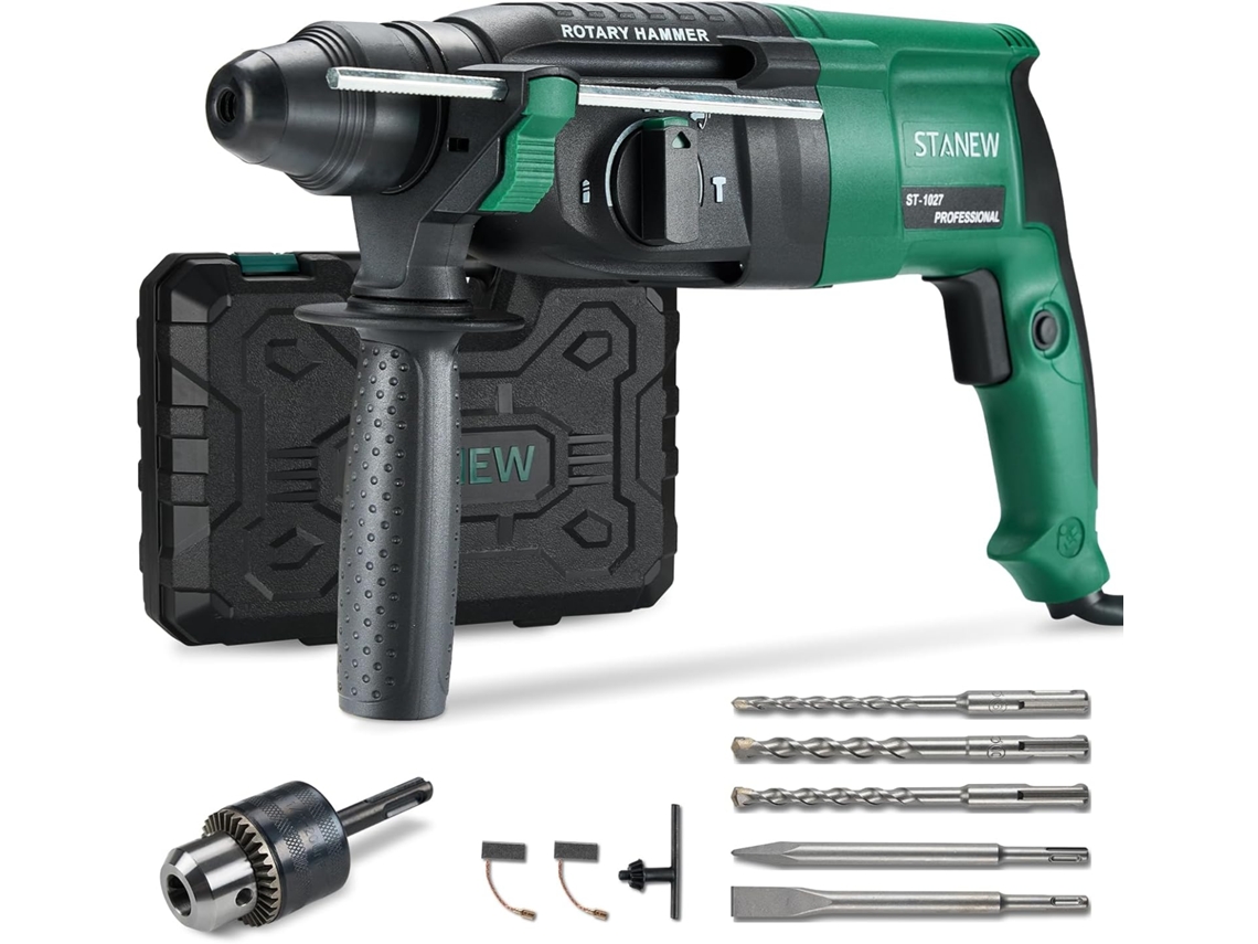 Furadeira De Impacto Sds-plus, 950w Com 4 Funções E Embreagem De Segurança