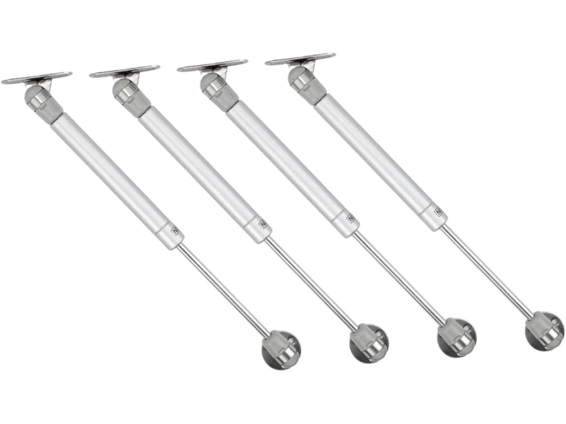 Conjunto De 4 Para Armário Com Suporte Suave E Estável, Fácil Prata