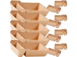 Caixas De Papel Kraft Abaodam, Capacidade De 440ml, Pacote Com 40 Unidades, Design Dobrável E Aberto Para Lanches