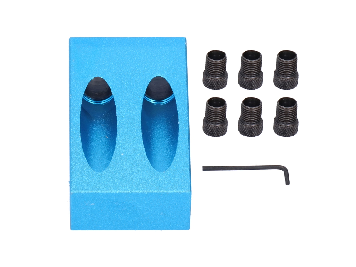 Localizador de Furos Primerox ajustável 15° para carpintaria madeira ferramenta DIY