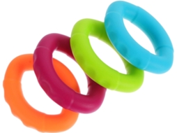 Anéis De Silicone Para Exercícios Mão, 4 Peças, Multicoloridos (13,6
