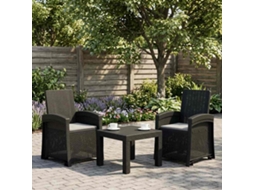 Vidaxl Cadeira De Jardim Reclinável Com Aparência De Rattan 2 Unid. Pp