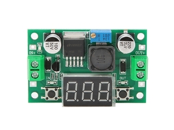 Módulo regulador de tensão CC-CC ajustável de alta potência LM2596S com display digital de 0 a 40 V