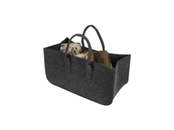 Sacos de Feltro para Lenha, Cesto Dobrável de Feltro, Cesto para Lenha, Sacola de Compras, Sacola com Alça para Lenha, Hw GOKOCO
