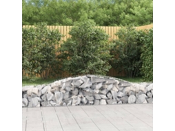 Vidaxl Cestos Gabião Arqueados 10 Pcs 400x50x40/60cm Ferro Galvanizado