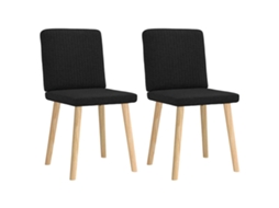 Dining Chair, Dining Chairs Vidaxl Preto Tecido (n/a)