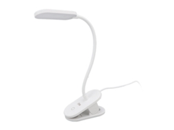 Lâmpada de Leitura Led com Clip Abs Proteção Ocular 3 Modos Luz Branca 6500k para Casa Dormitório