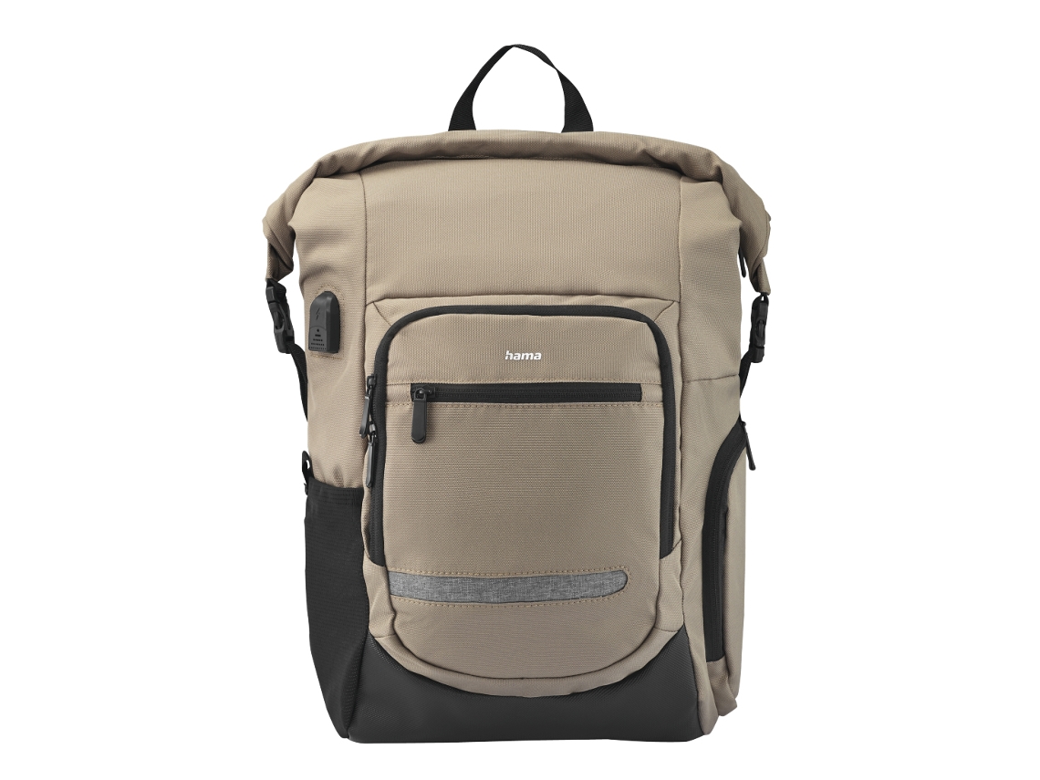 Mochila HAMA Terra 39 6 cm 15,6 bege marrom