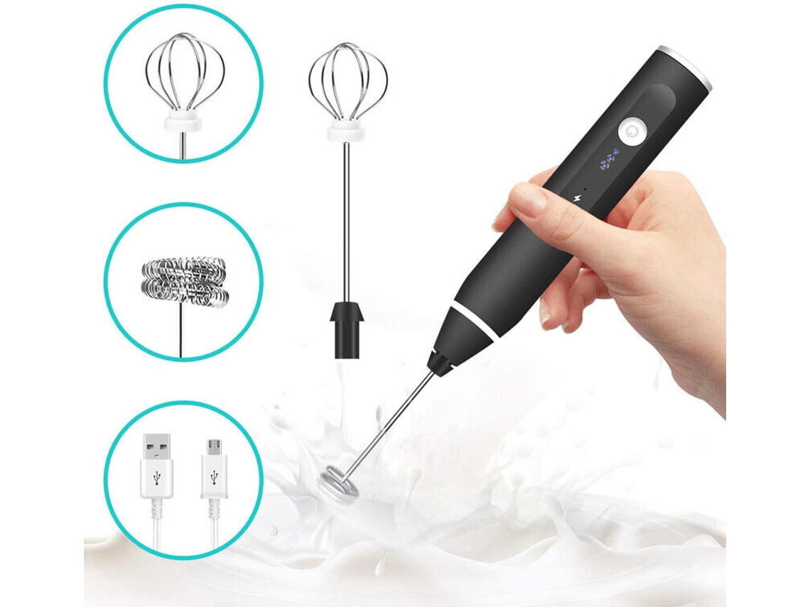 Espumador Elétrico de Leite, Batedor Duplo AQUAFORGE
