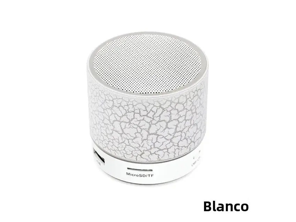 Mini Alto falante Bluetooth Sem Fio com Led Portátil MDUG (branco)