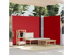 Vidaxl Toldo Lateral Retrátil 180x600 Cm Vermelho