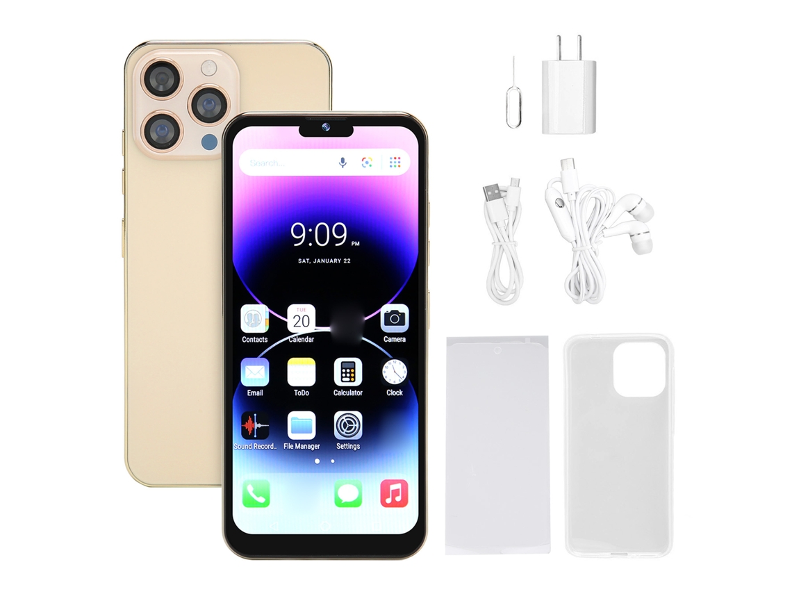Laxiscreed Smartphone Android Com 6.5" E 4gb Ram, 64gb De Armazenamento