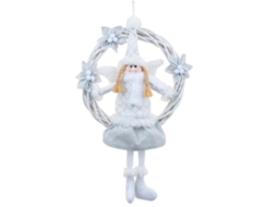 Girlanda Anjo Fofo Natal Decorativa Porta Parede Acessório Natalino