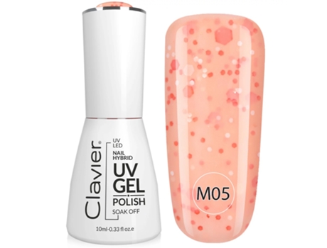 Premium Multi Flavour Hybrid Nail Polish M05 Papaya, 10ml Clavier