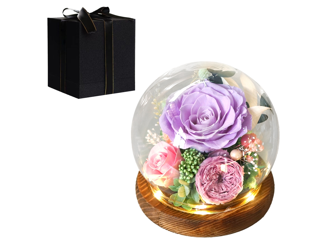 Flor Eterna Rosa para Mãe Professor Dia Das Mulheres Namorados