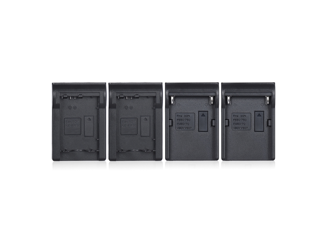 2026 carregador de Baterias de 4 Canais para Sony Np fw50 Np f970, Câmera A7 A7iii A7siii, Acessórios de Fotografia