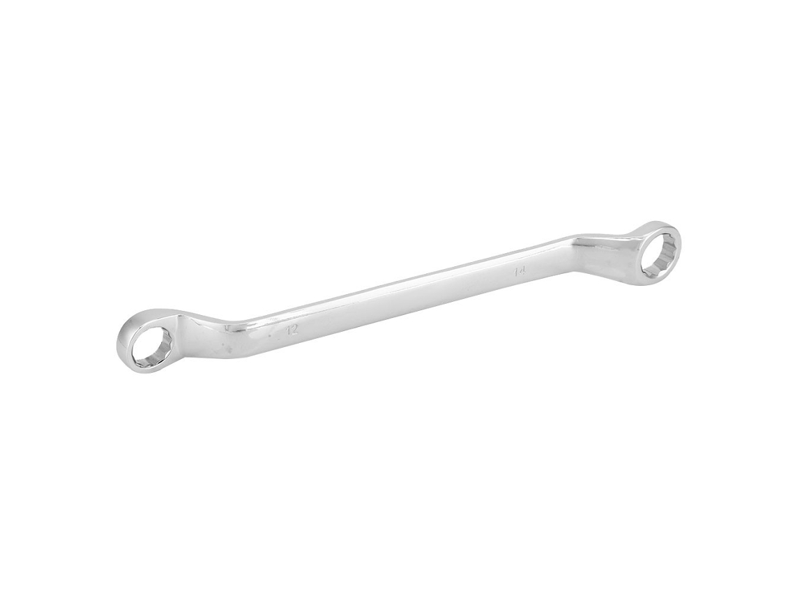 Chave De Anel Duplo Offset Com Racha 12-14mm Aço Alto Carbono