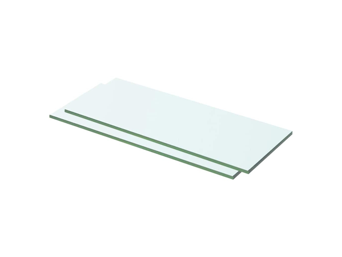 Vidaxl Prateleiras 2 Pcs 50x15 Cm Vidro Transparente