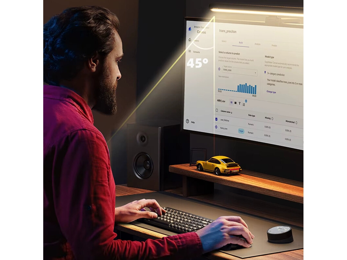 Barra de luz para monitor Dl rs1 Pro em Cinzento Escuro. MDUG