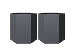 Garden Planter, Garden Planters Vidaxl Antracite Metal (46 X 40 X 45 Cm)