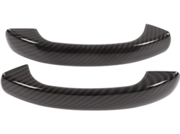 Acabamento Da Capa Maçaneta Externa Porta, Estilo Fibra De Carbono, Para Smart Fortwo W451 2009-2015