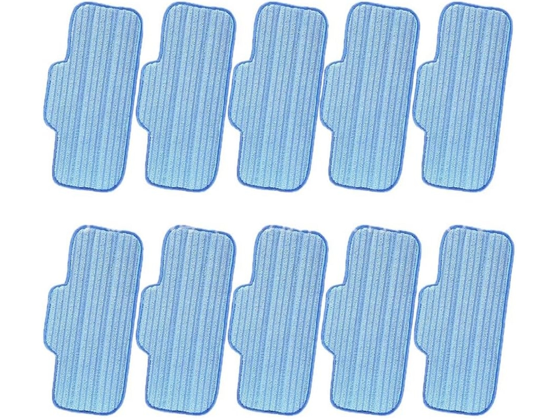 10 Almofadas De Microfibra Azuis Compatíveis Com Dupray Neat,