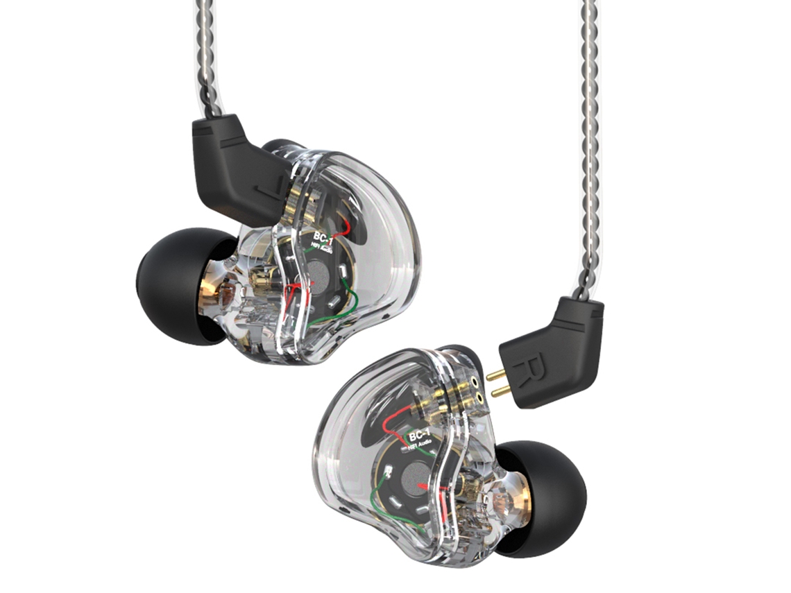 Fones de Ouvido intra auriculares com fio monitor EOOCOO