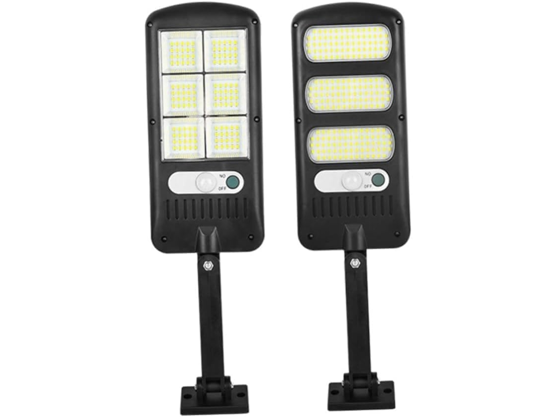 Luminária De Rua Solar Com Suporte, 213 Leds, Sensor De Movimento Para Jardim E Áreas Externas, 3 Fu Gokoco
