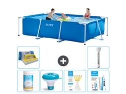 Intex Piscina Com Estrutura Retangular - 300x200x75 Cm - 7-peças S21255