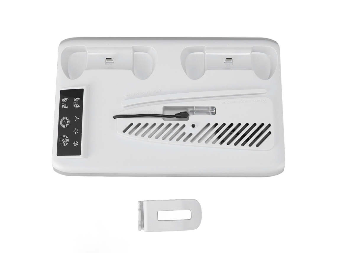 Base de Ventilador de Resfriamento EOOCOO (luz Rgb, Doca de Carregamento do Controlador)