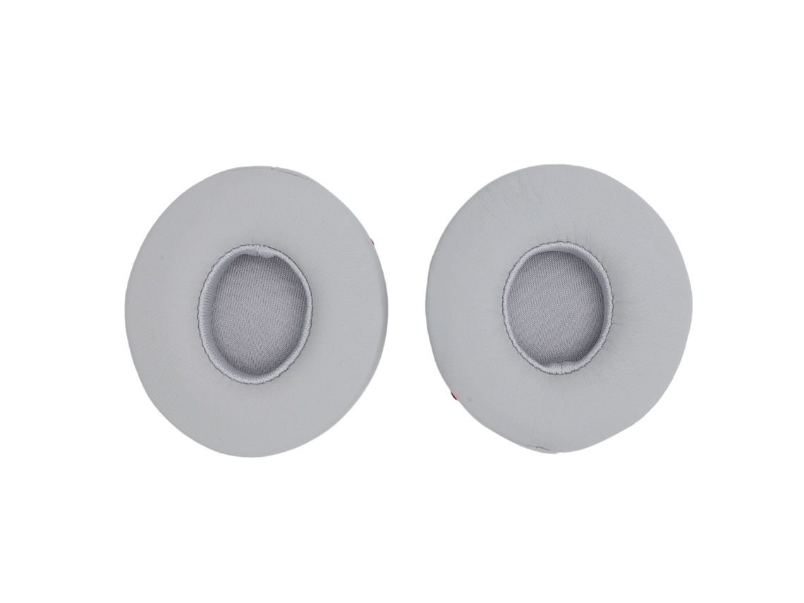Pads Ouvido Fones Ouvido Isolamento Ruído Espuma Memória Couro Carneiro Substituição Cinza