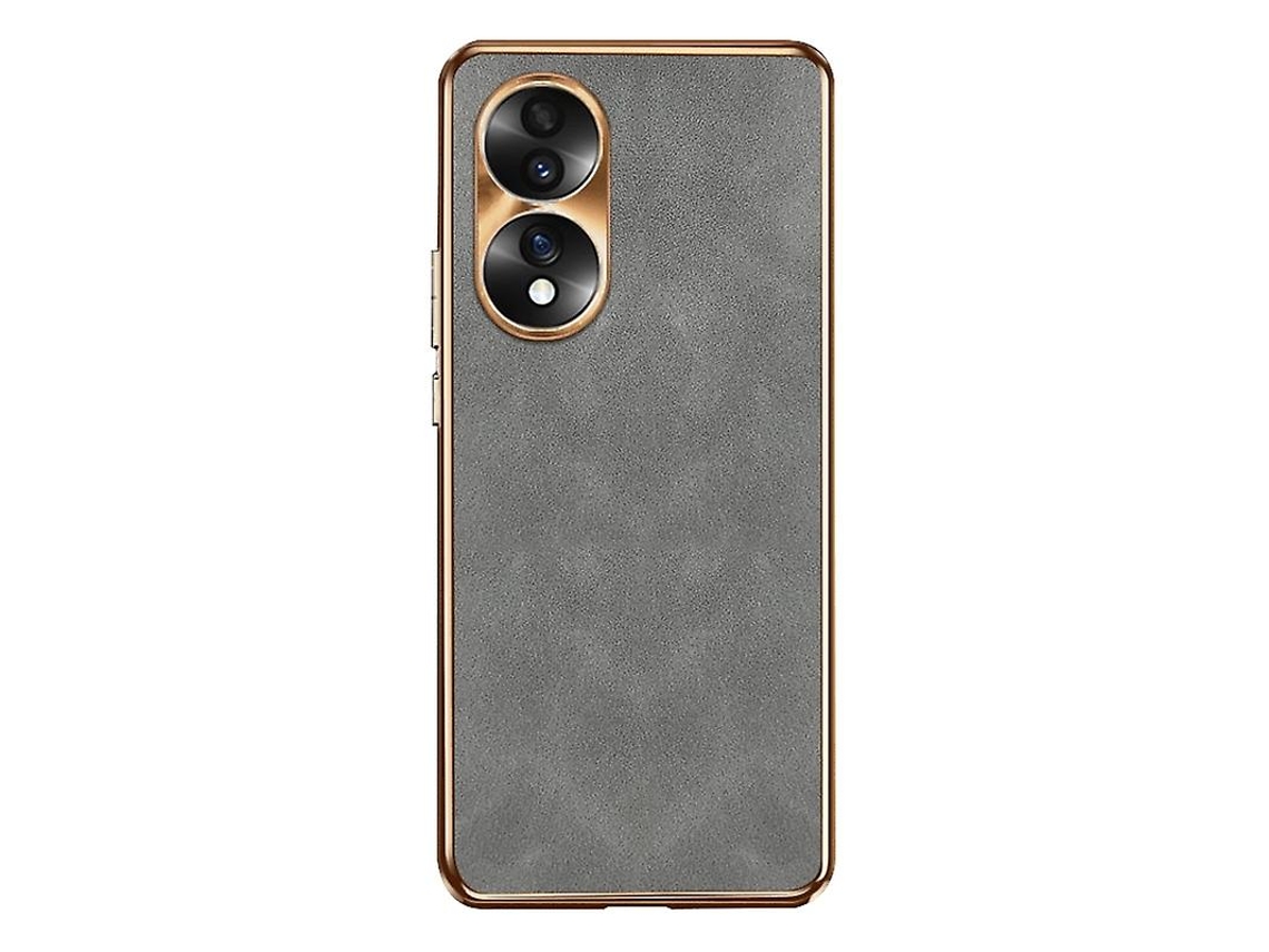 Capa Para Celular Honor 70 Em Pele De Cordeiro Com Revestimento Eletrolítico