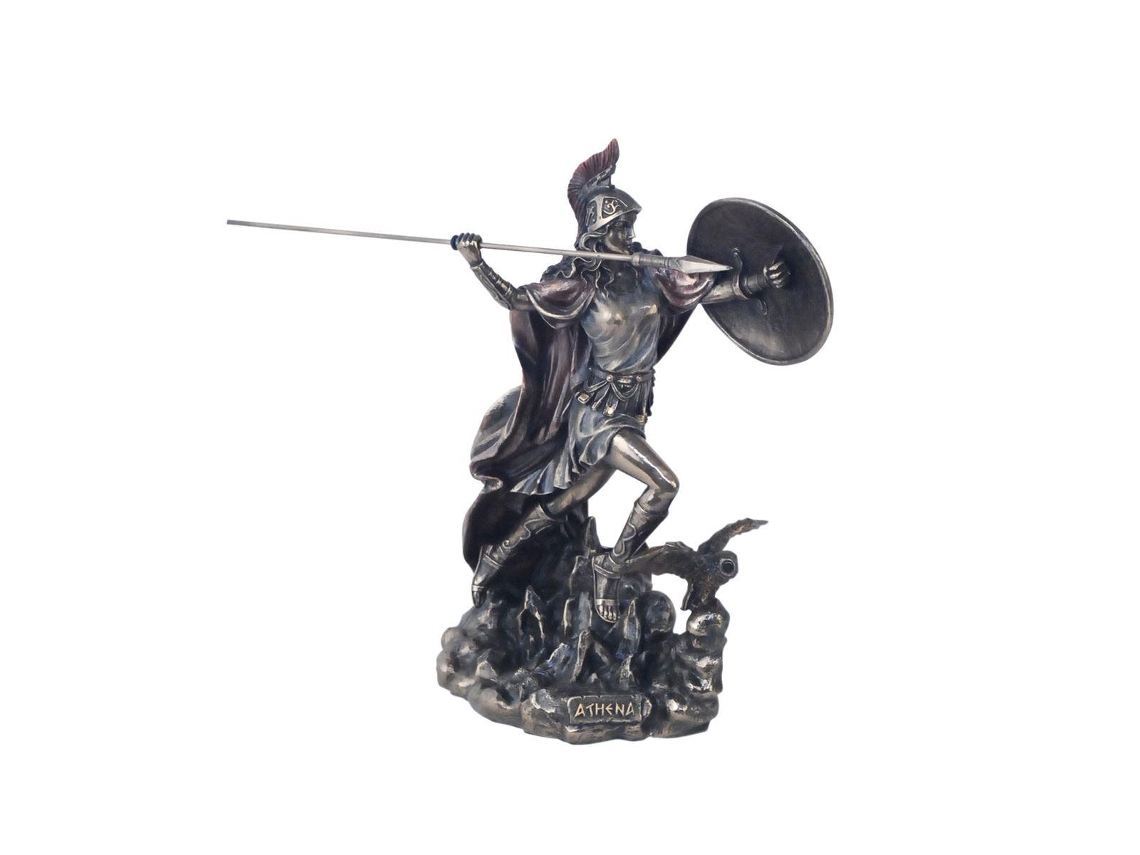 Diosiego-Athena Lançamento e Resina Clássica 19X7X12Cm Silver