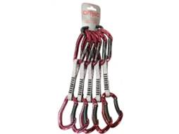 Mosquetão De Escalada QI´ROC Pack 5 Set Urano Straight/Curve+Express Dyneema 12X+Mini (Preto - 12 x 120 cm)
