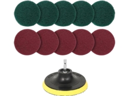 Kit De Limpeza Com 11 Peças, Incluindo Esponjas E Placa Adesiva, Para