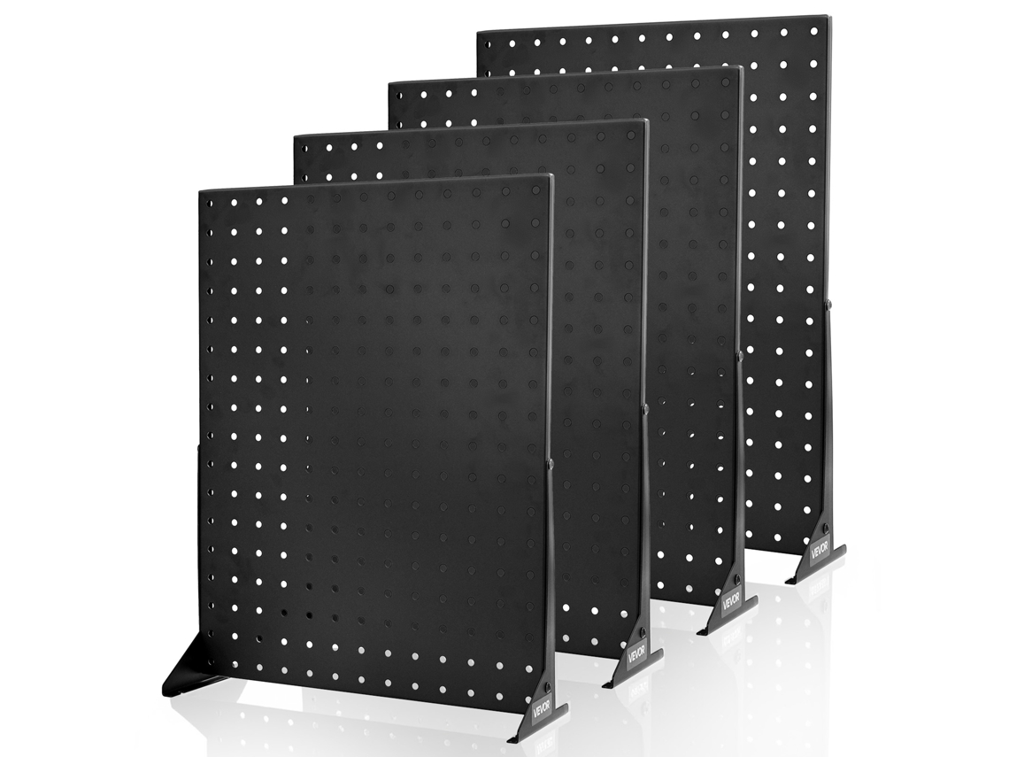 Suporte de mesa Vevor perfurado preto de 4 peças
