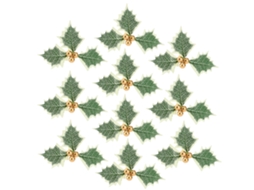 Pack de 10 Frutas e Folhas Gold para Decoração de Árvore de Natal e Guirlanda LAXISCREED