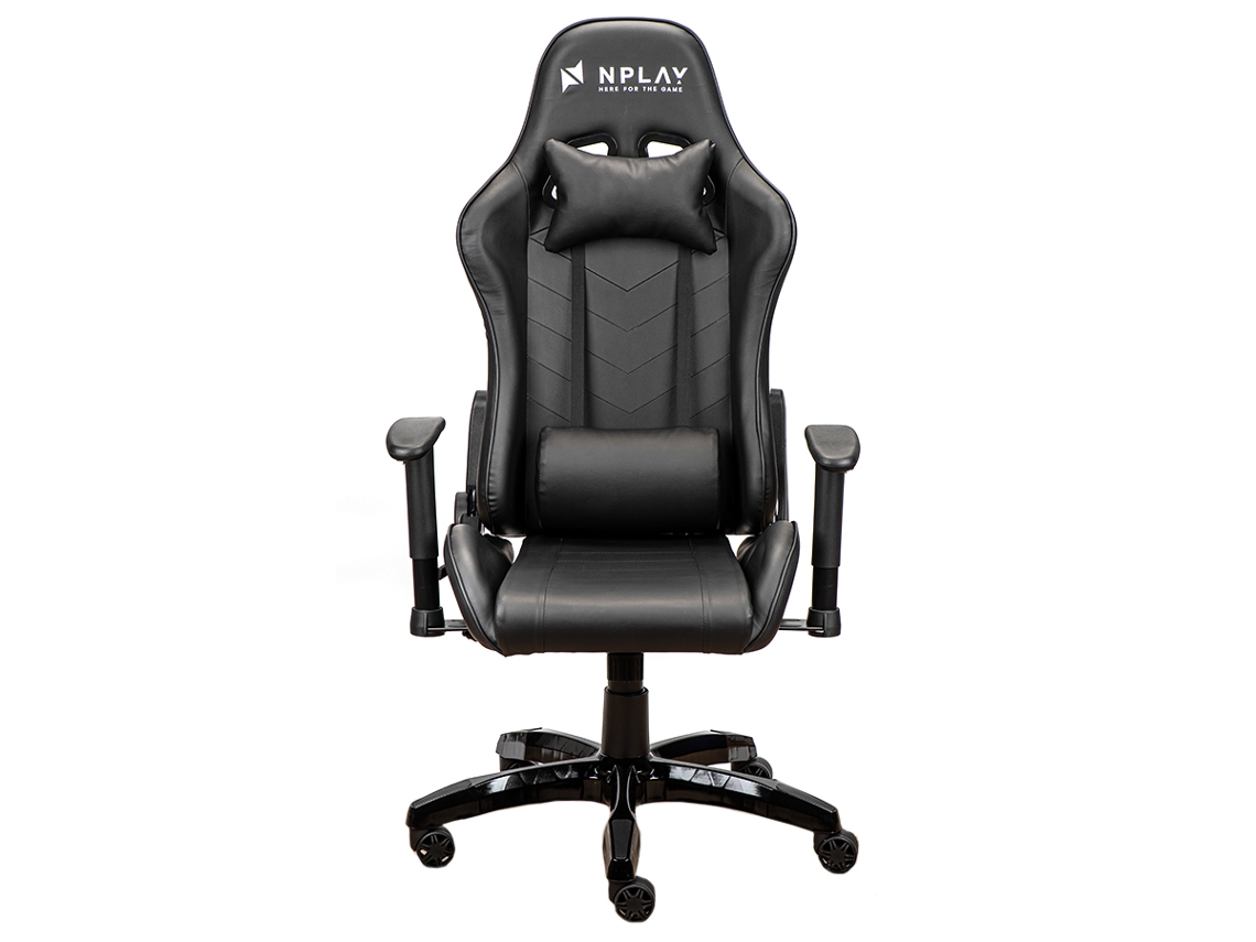CADEIRA GAMING NPLAY RULE 4.1 (Até 130 kg - Elevador a Gás Classe 4 - Preto)