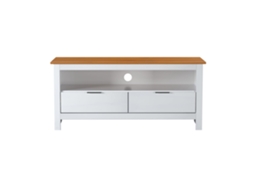 Mesa de Televisão 2 Gavetas Branca 49X110X40 Cm VENPRODIN