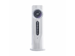 Ventilador De Torre Silencioso Com Função De Umidificação Por Névoa, Porta Usb, Portátil, Branco Zeuxo
