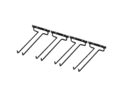 2026 4 Estantes de Cristalería de Pared para Copas de Vino, Montaje Bajo Gabinetes, Acero Inoxidable Negro, 30cm