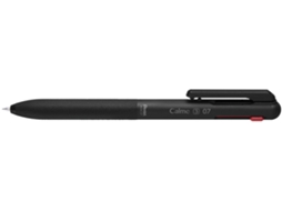 Caneta Esferográfica Retrátil Multicolorida PENTEL Calme-3 Preta