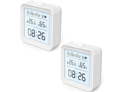 Kit Com 2 Termômetros E Higrômetros Inteligentes Dazzleex Wi Fi, Bluetooth E Sensor De Temperatura Ambiente