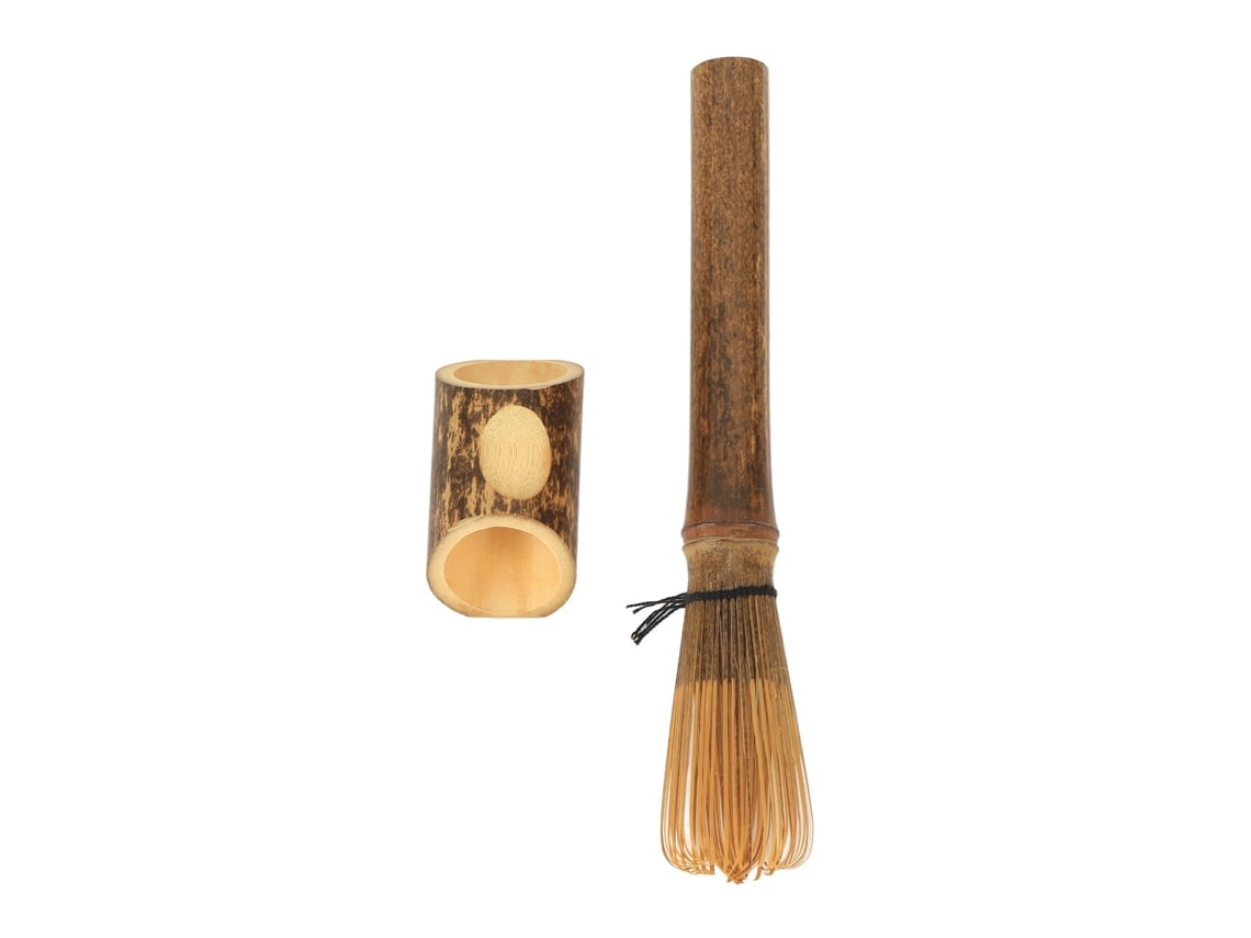 Suporte de Whisk de Chá Matcha de Bambu para Camping