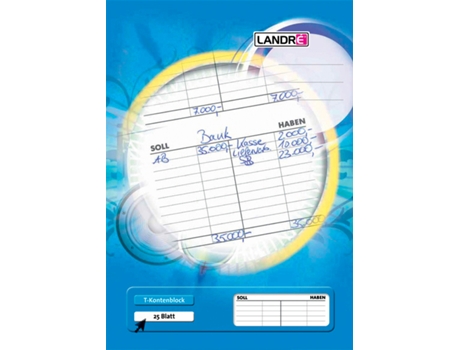 Bloco de Conta LANDRÉ T Din A4 80 G/M² Sem Madeira