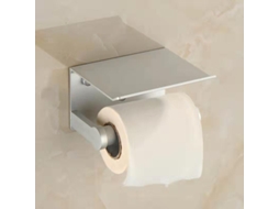 Suporte De Papel Higiênico De Alumínio, Suporte De Parede Para Celular, Suporte Para Papel Higiênico Aquaforge (branco)