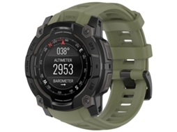 Bracelete para Garmin XIAOMOYU Instinct 3 Amoled / Solar Silicone Liberação Rápida Verde Selva (45mm)