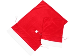 2 Sacolas De Natal Vermelhas Com Cordão Para Presente, Reutilizáveis, Para Embalar Joias E Doces.