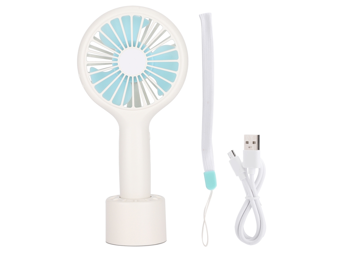 Ventilador Mini Notebook Usb Recarregável Branco